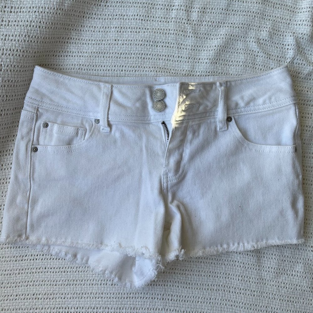 White Denim Shorts